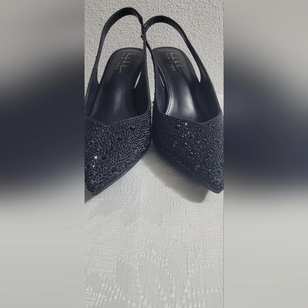 Elegant Black Women's Slingback Heels - Picture 8 of 10